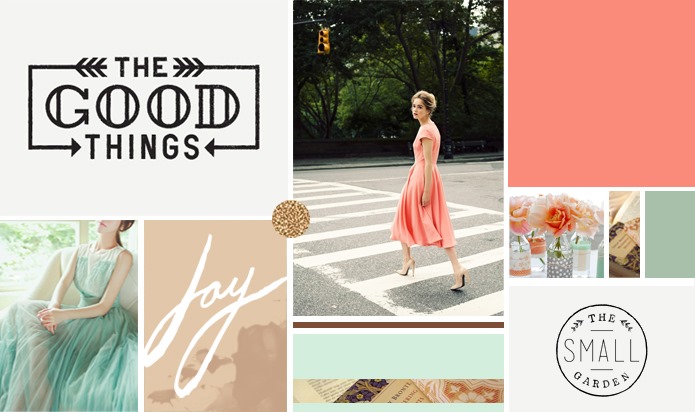 Vintage Coral Mood Board >> Hannah Rose Beasley